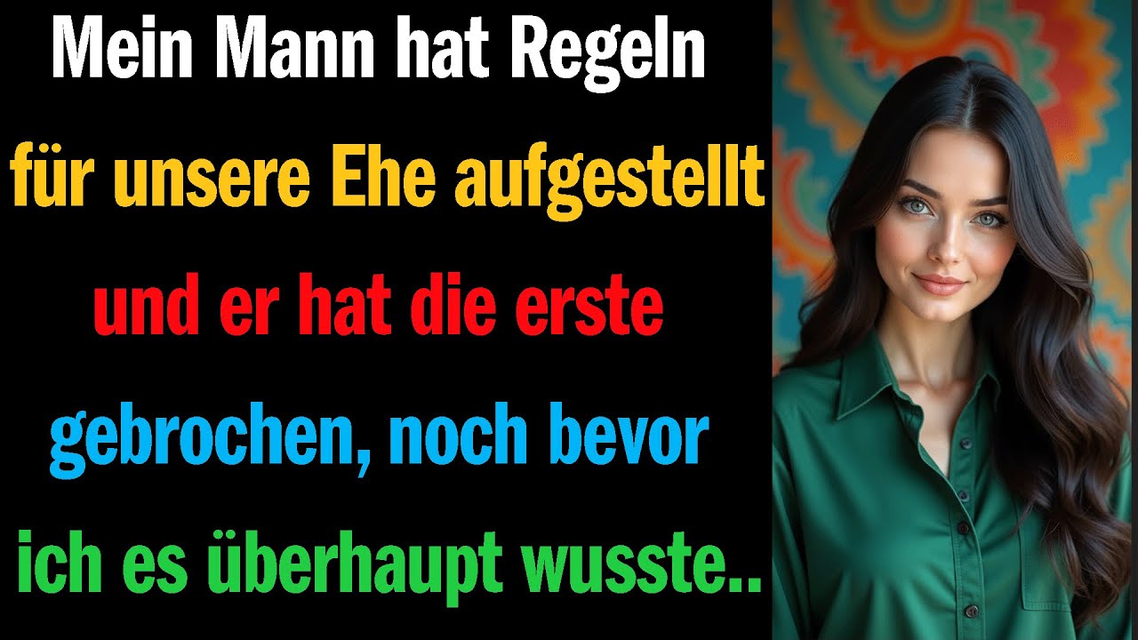 Mein Mann hat Regeln für unsere Ehe aufgestellt… und er hat die erste gebrochen, noch bevor 