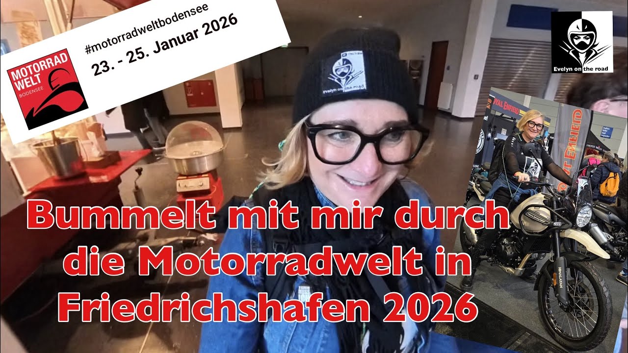 Bummelt mit mir durch die Motorradwelt Friedrichshafen 2026 
