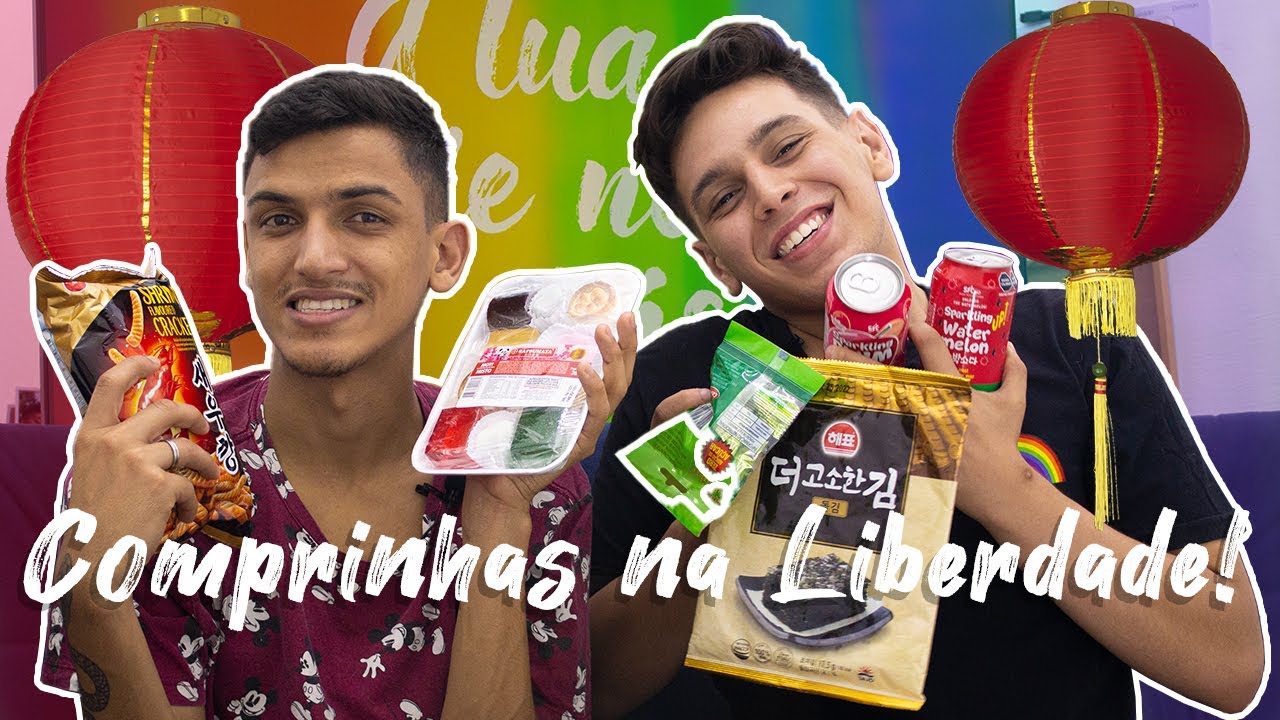 PROVANDO COMIDAS JAPONÊSAS DA LIBERDADE | Casal Gay 🏳️‍🌈🌕