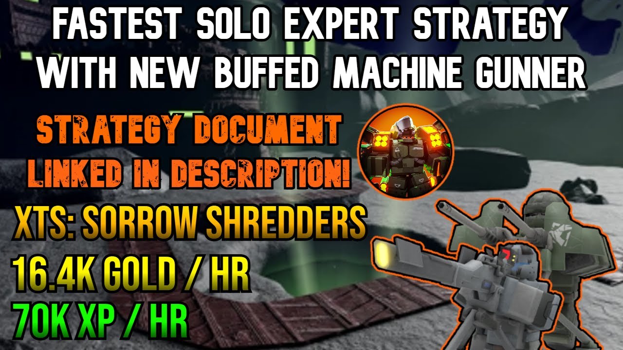 TDX | Best Way to Speedrun Expert SOLO with Machine Gunner