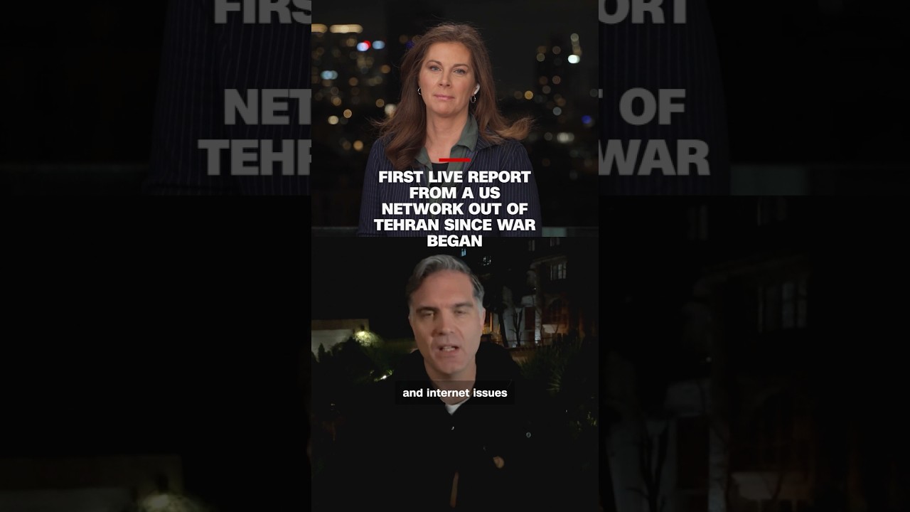 First live report from a US network out of Tehran since war began