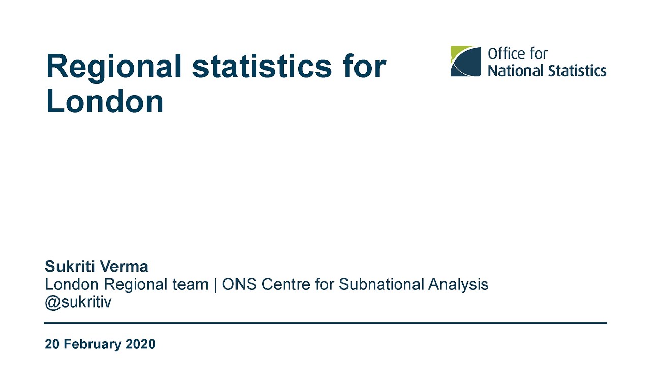 Regional statistics for London
