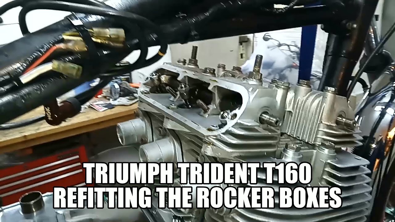'75 Triumph Trident T160 - Fitting the Rocker Boxes