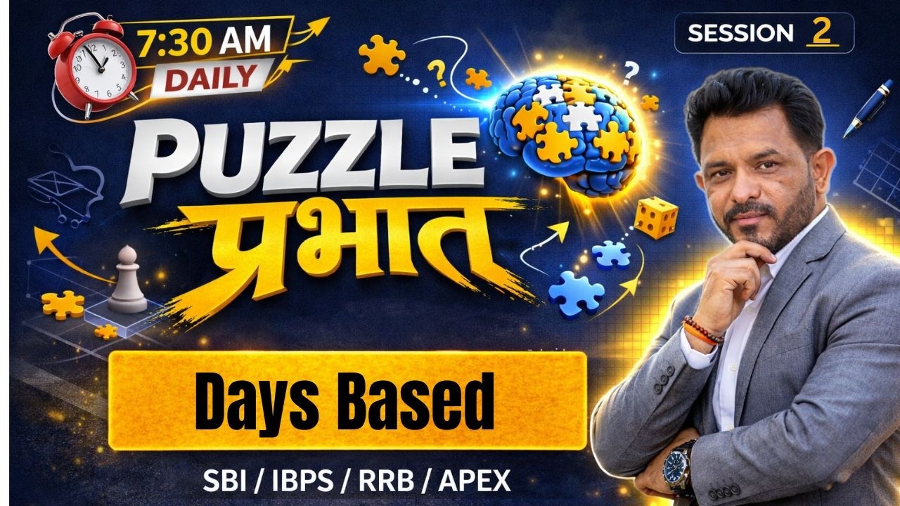 Puzzle Prabhat | Days based Puzzle | Bank Level Reasoning | Session 2 #BankingPuzzles