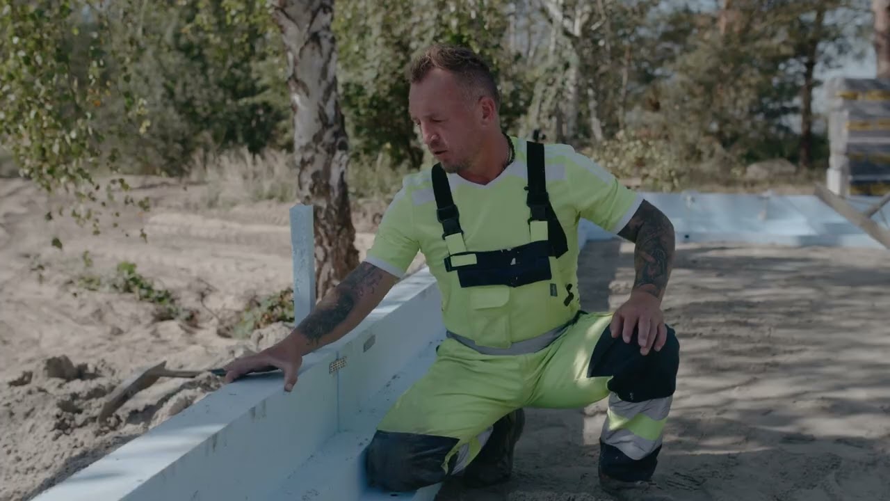 Płyta fundamentowa- izolacja bez mostków termicznych.