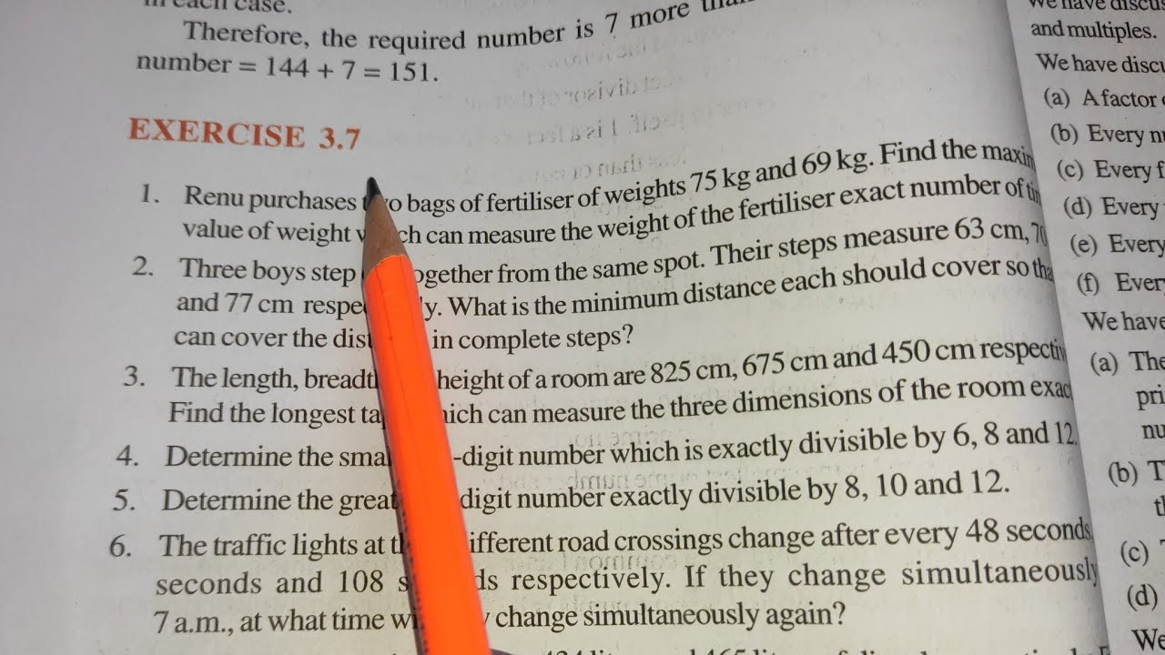 Ex - 3.7 Chapter - 3 Playing with Numbers || Class 6th Maths New Book