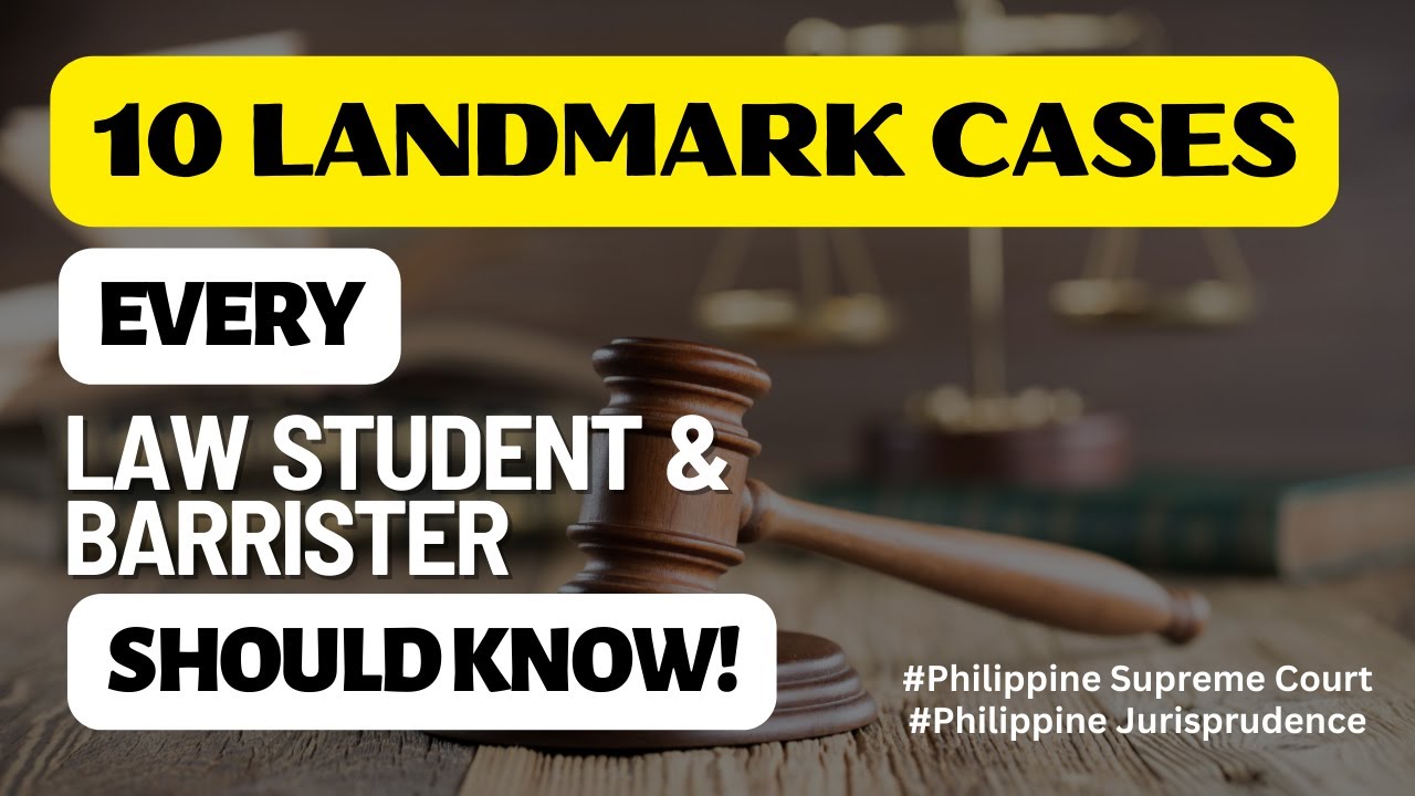 Don't Go To Law School Without Knowing These Landmark Supreme Court Cases!