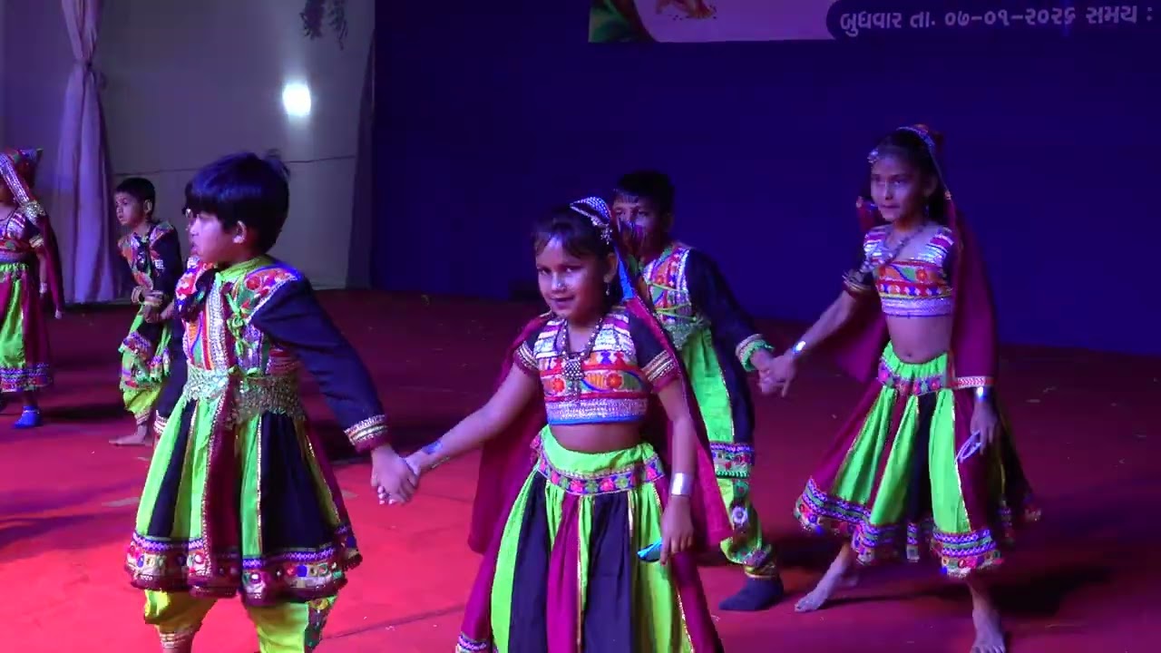 Trending Gujarati Songs Dance Performance by little stars - School Annual function 2025-26