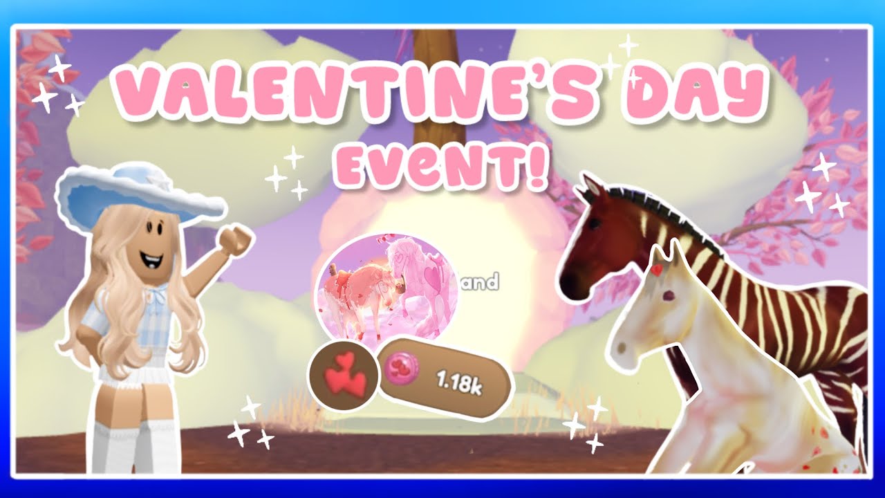 THE VALENTINE’S EVENT IS HERE!! 💖🌹 || Pebbles WHI || Wild Horse Islands Roblox