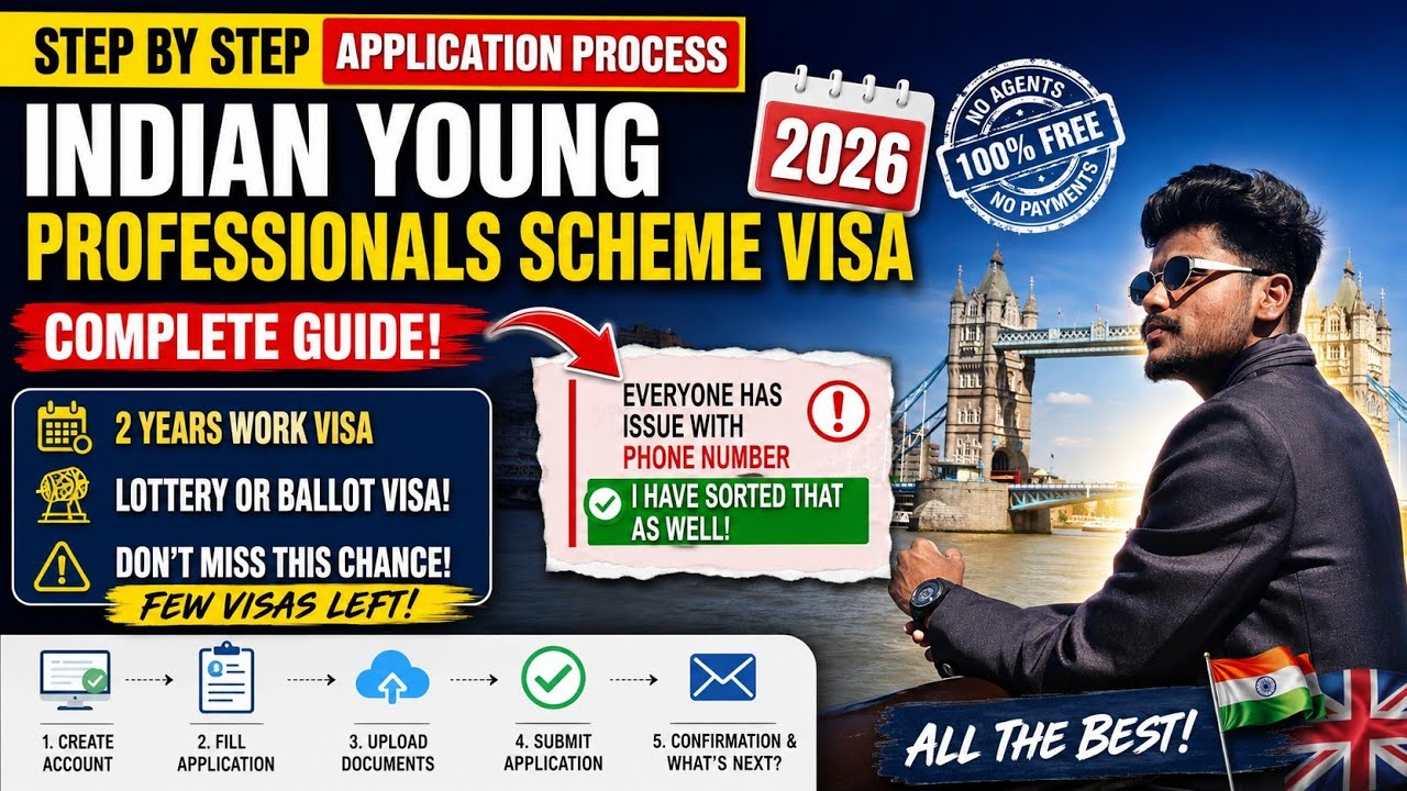 🇬🇧 Indian Young Professionals Scheme Visa 2026 | Complete Step-by-Step Application Process 🔥