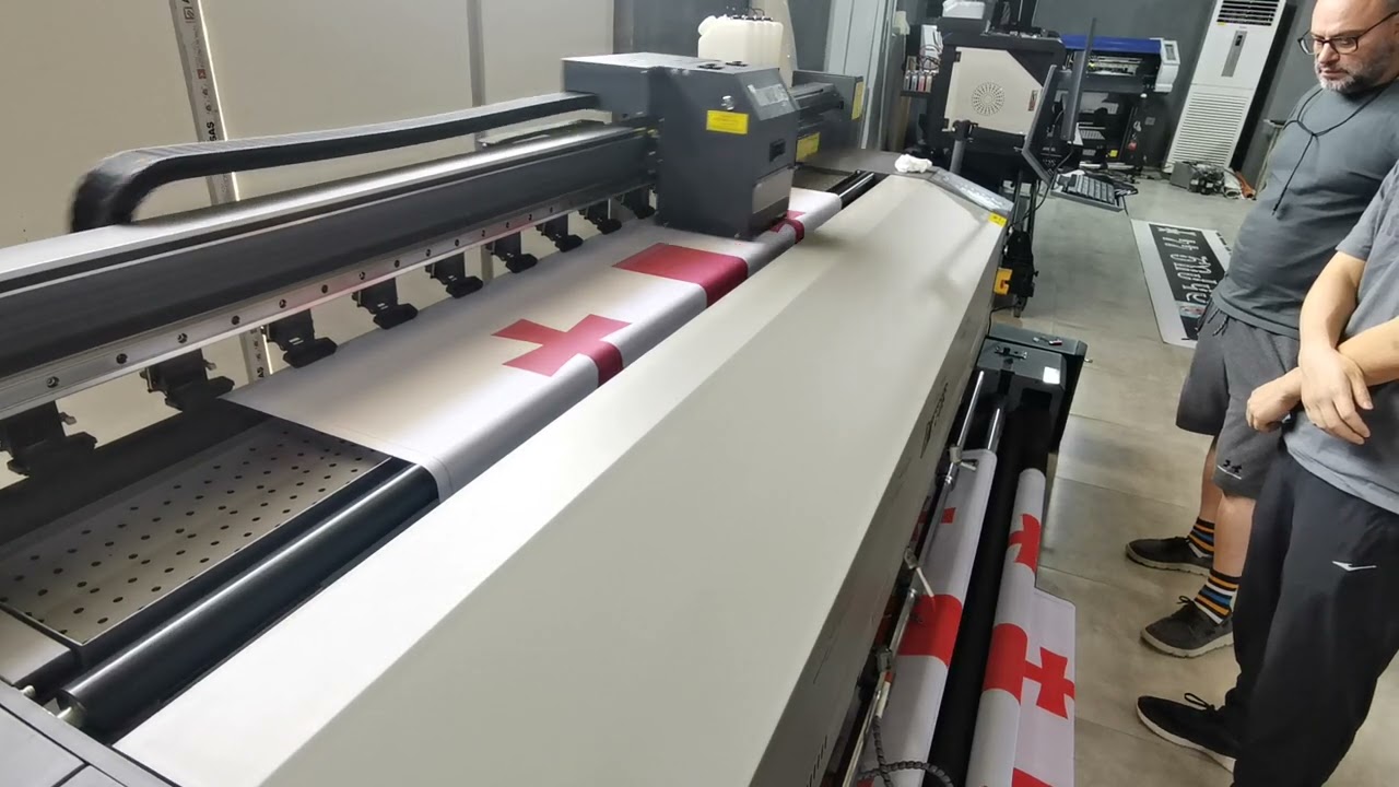 Inways 2.1m Flag printer new installation