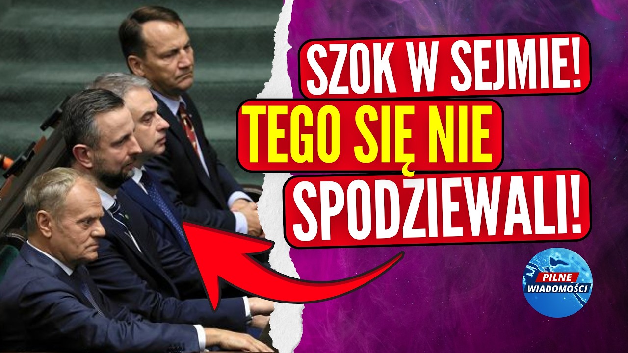 TO BYŁ CZARNY DZIEŃ DLA TUSKA I SIKORSKIEGO! SEJM OSŁUPIAŁ PO SŁOWACH BYŁEGO MINISTRA!