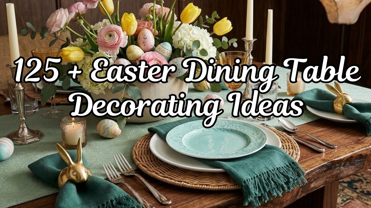 How to Decorate a Dining Table for Easter - 125 + Easter Decorating Ideas