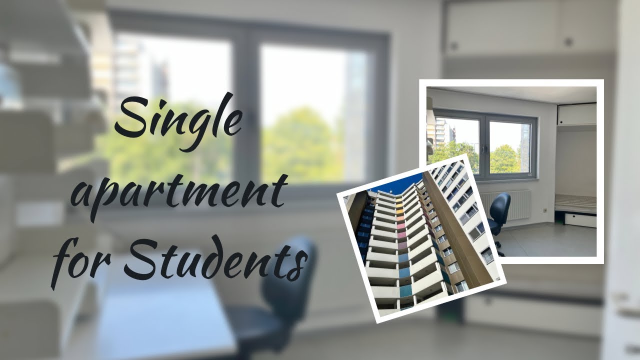 Single dorm in Germany &ndash; how it looks! ॥ My Student Apartment in Germany 🇩🇪