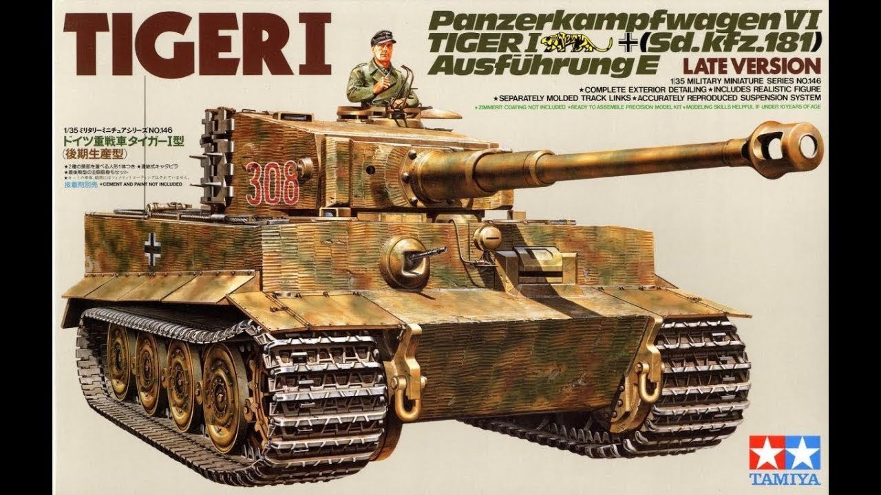 Обзор Tiger I  Ausf. E Late Version Tamiya 1/35 (сборные модели)