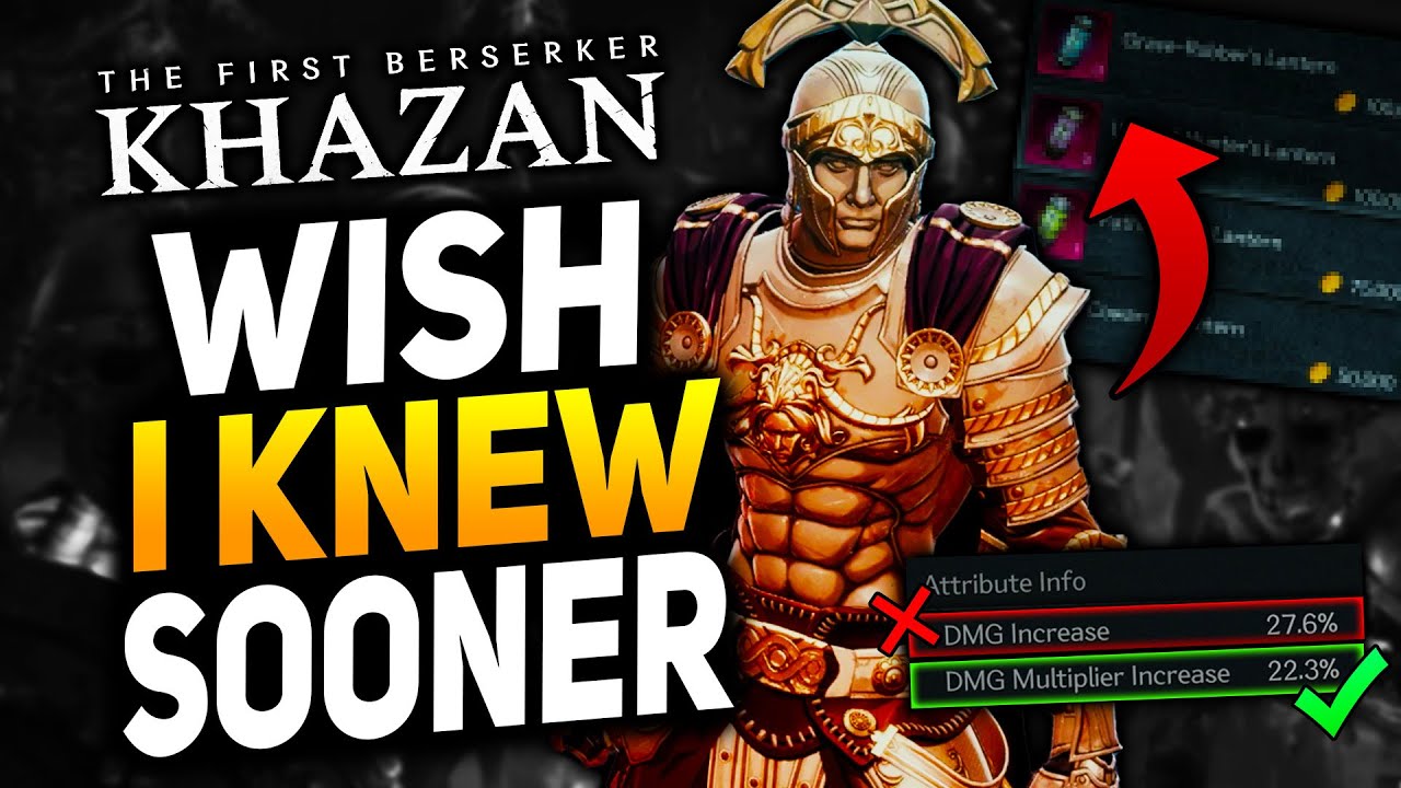 I Wish I Knew THIS Sooner in the First Berserker Khazan! (Tips & Tricks)
