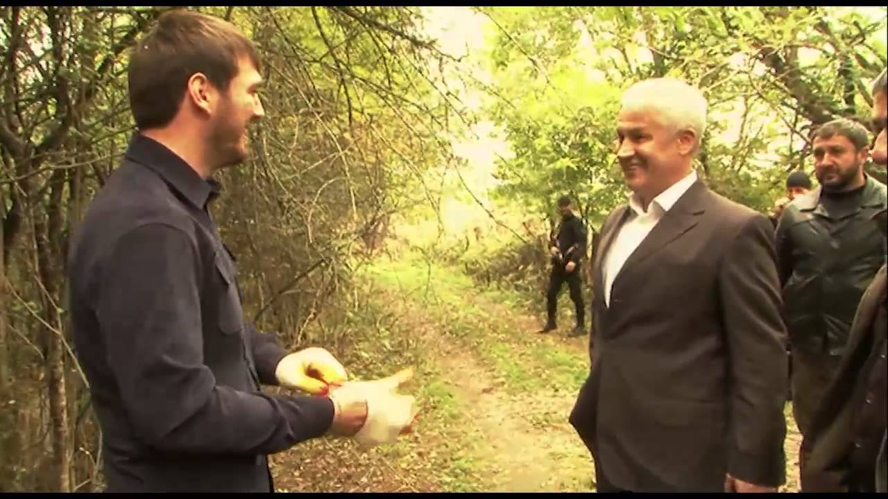 Ислам Кадыров Субботник в селе Бамут