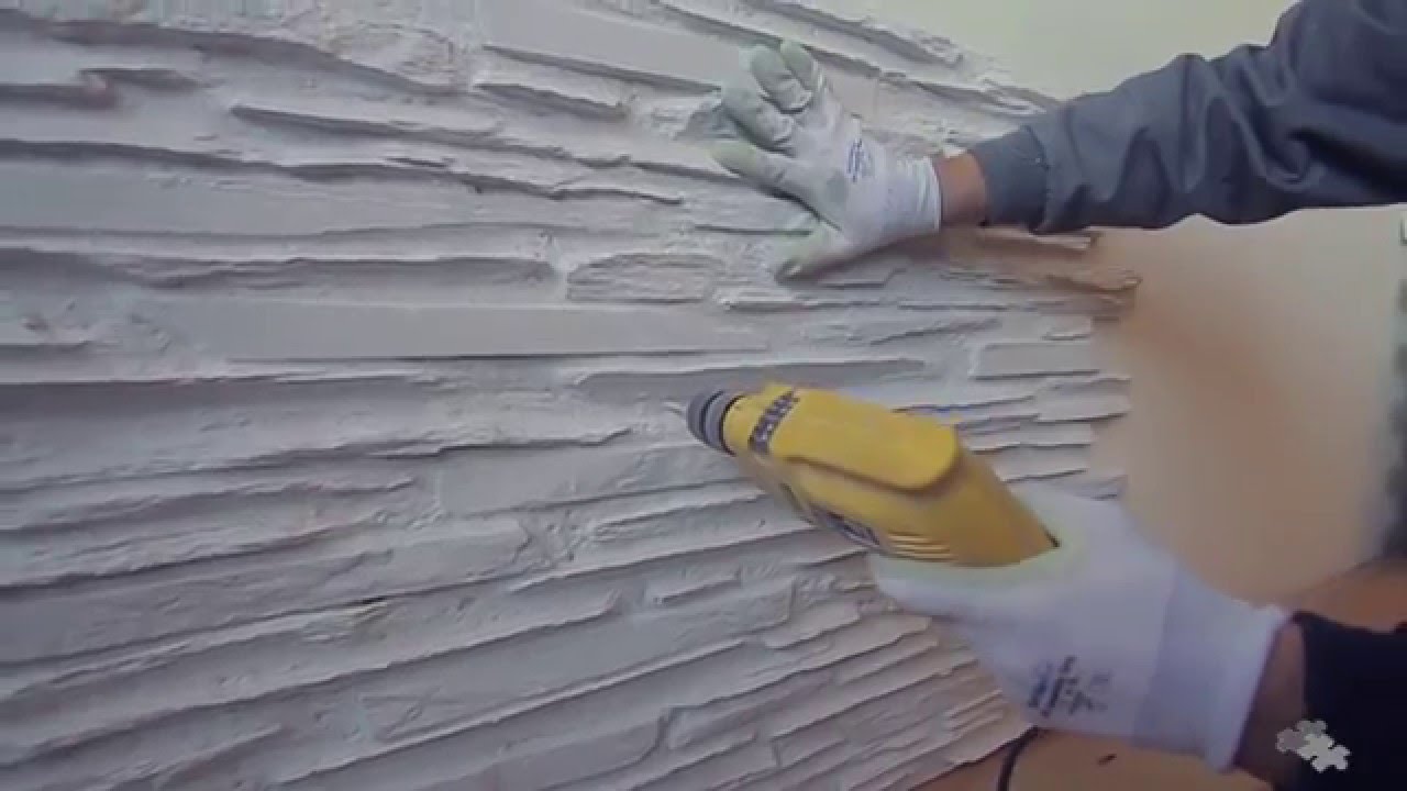 Como instalar paneles de poliuretano, Panel Piedra