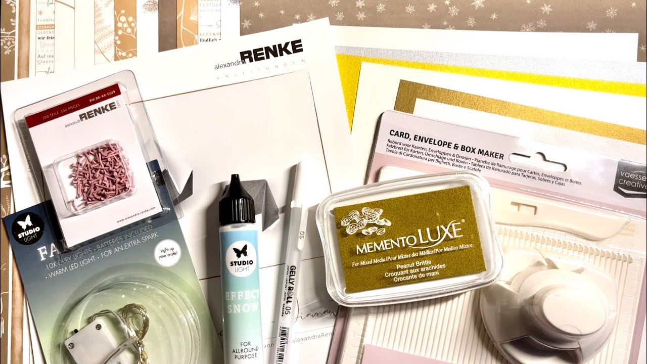 Alexandra Renke Kreativbox November 2023 #alexandrarenke #basteln #kreativ #haul #unboxing