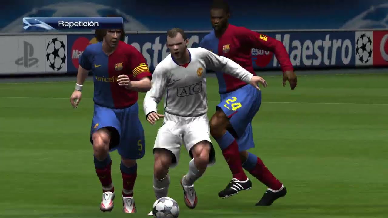 PES 2009 Barcelona Vs Manchester Utd (Champions League)