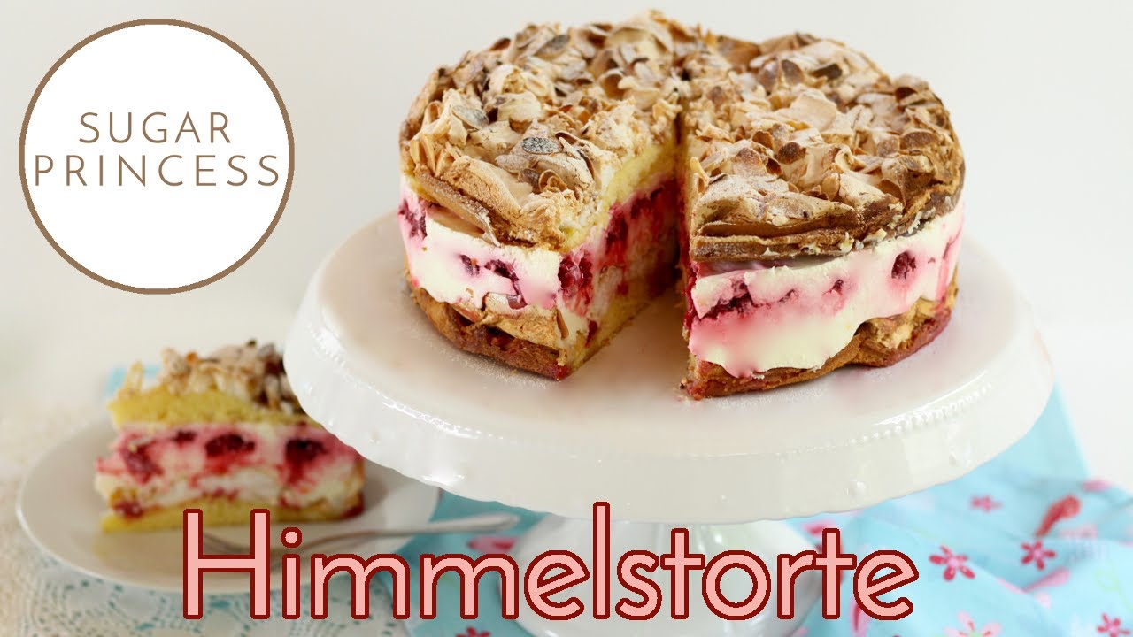 Köstliche Himmelstorte mit Himbeeren | Rezept von Sugarprincess