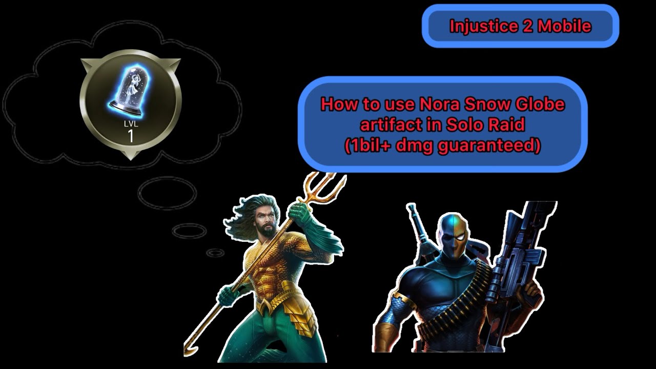 How to abuse Nora Snow Globe Artifact to get more %dmg on KOAAM/Deathstroke - Injustice 2 Mobile