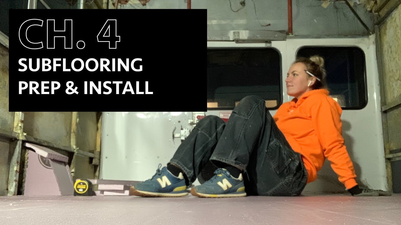 Subfloor installation in my school bus conversion