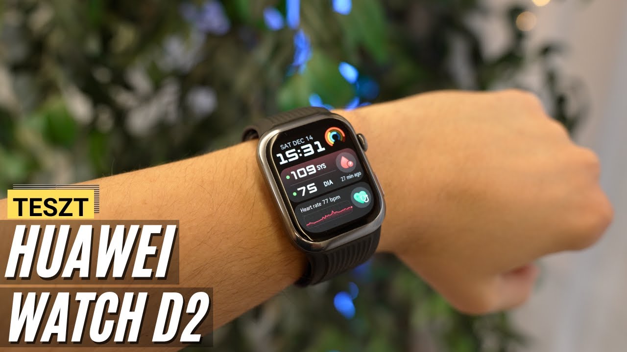 Huawei Watch D2 teszt - Okosóra orvosilag tanúsított VÉRNYOMÁSMÉRŐVEL! 🩺