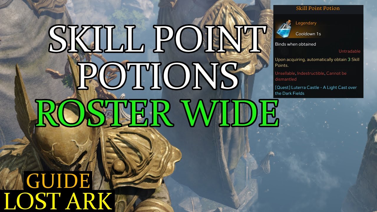 Lost Ark - Skill point potions are roster wide (Guide)