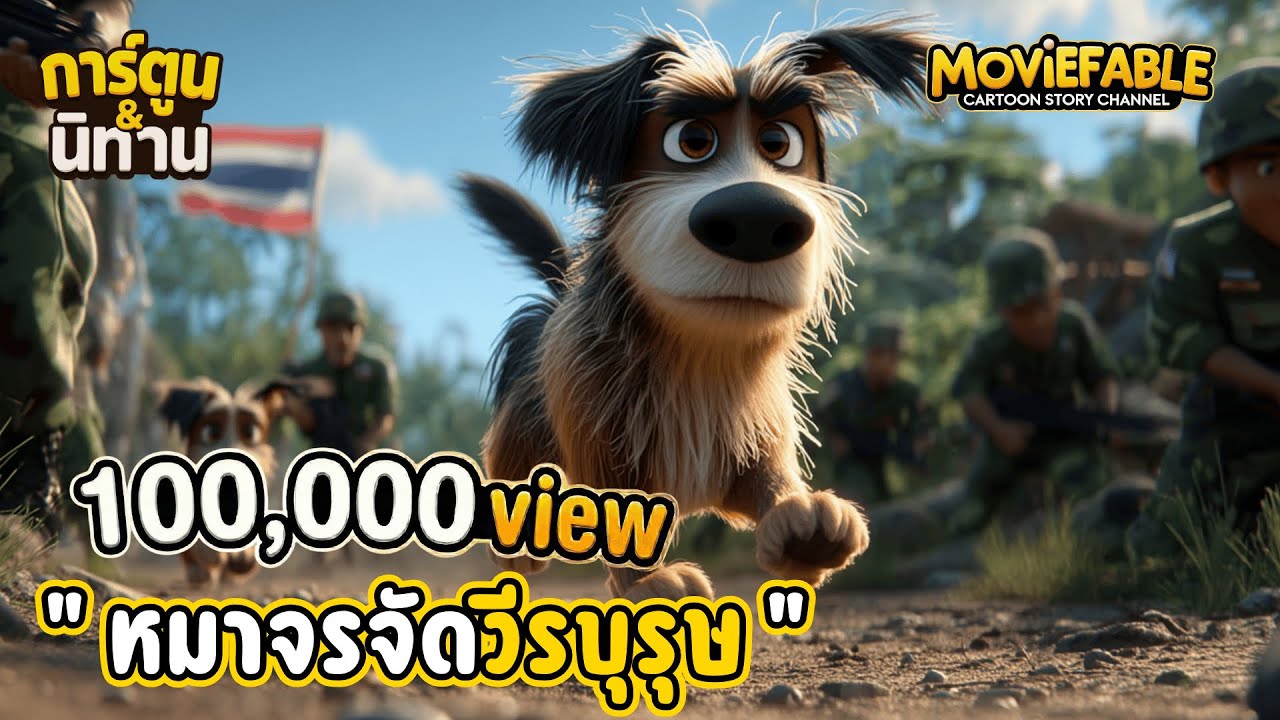 เด็กชายที่เกลียดทหาร และ หมาจรจัด (เจ้าจ๋าภูมะเขือ) 3D Animation