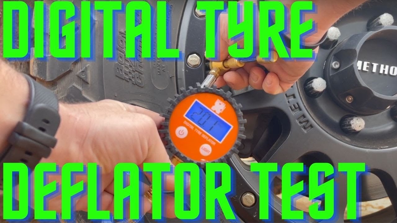 Maxi Trac Digital Tyre Deflator review & speed timer test on 4x4 mud tyres before hitting 4x4 track