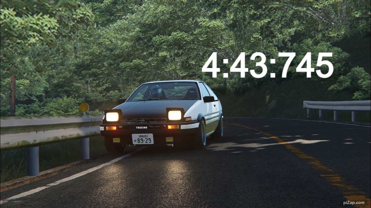 AE86 Tuned 4:43:745 PK Akina Downhill |Assetto Corsa