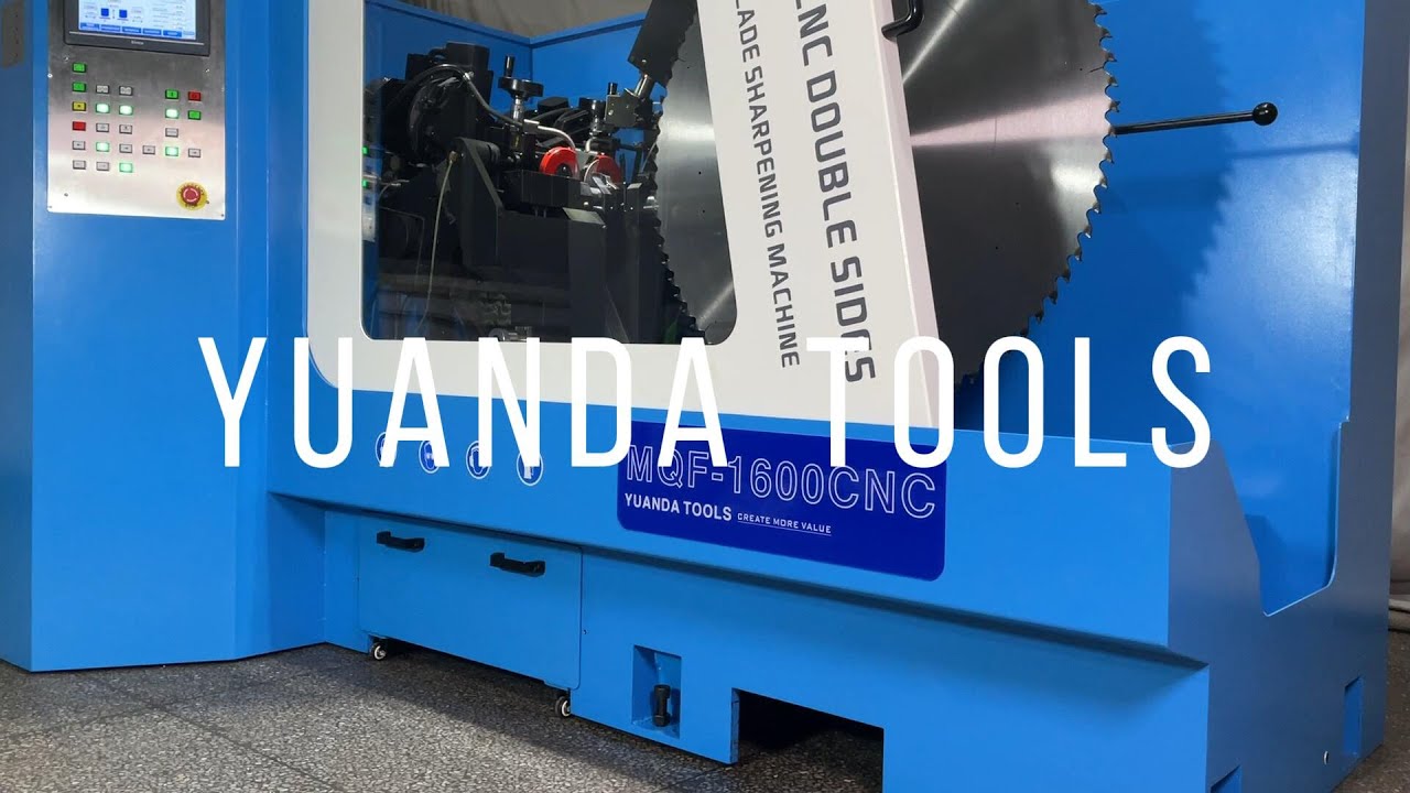 How To Sharpen Saw Blade's Double Sides With Yuanda Tools MQF-1600CNC Automatic Sharpening Machine