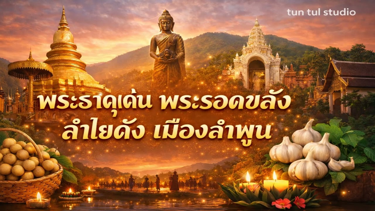 พระธาตุเด่น พระรอดขลัง ลำไยดัง เมืองลำพูน
