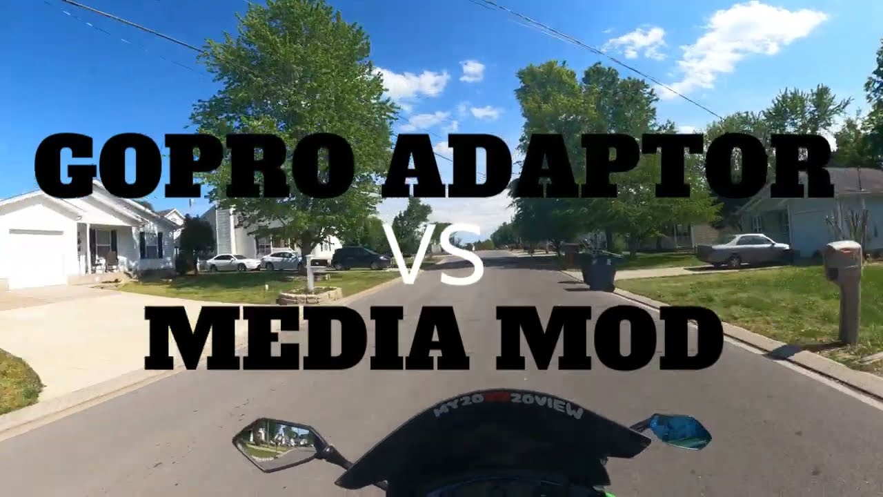 //Helmet setup// Gopro adapter vs media mod using a purple panda mic.
