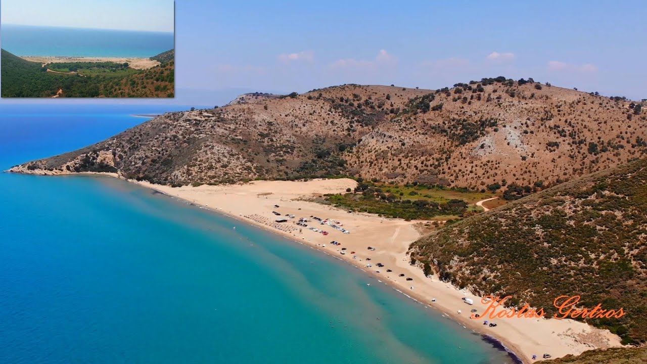 ΠΑΡΑΛΙΑ ΓΙΑΝΝΙΣΚΑΡΙ, ΑΧΑΪΑ (DRONE).  GIANISKARI BEACH AERIAL VIEW, ACHAEA, GREECE.