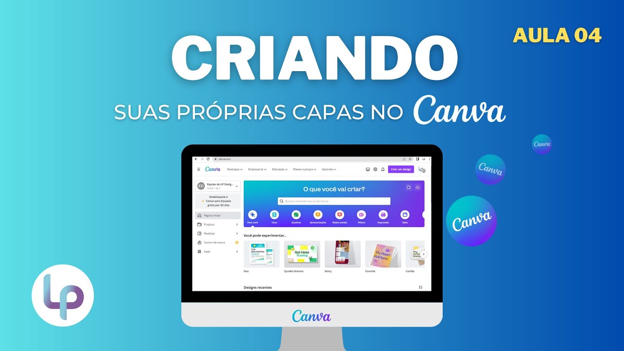 Criando suas próprias capas no Canva