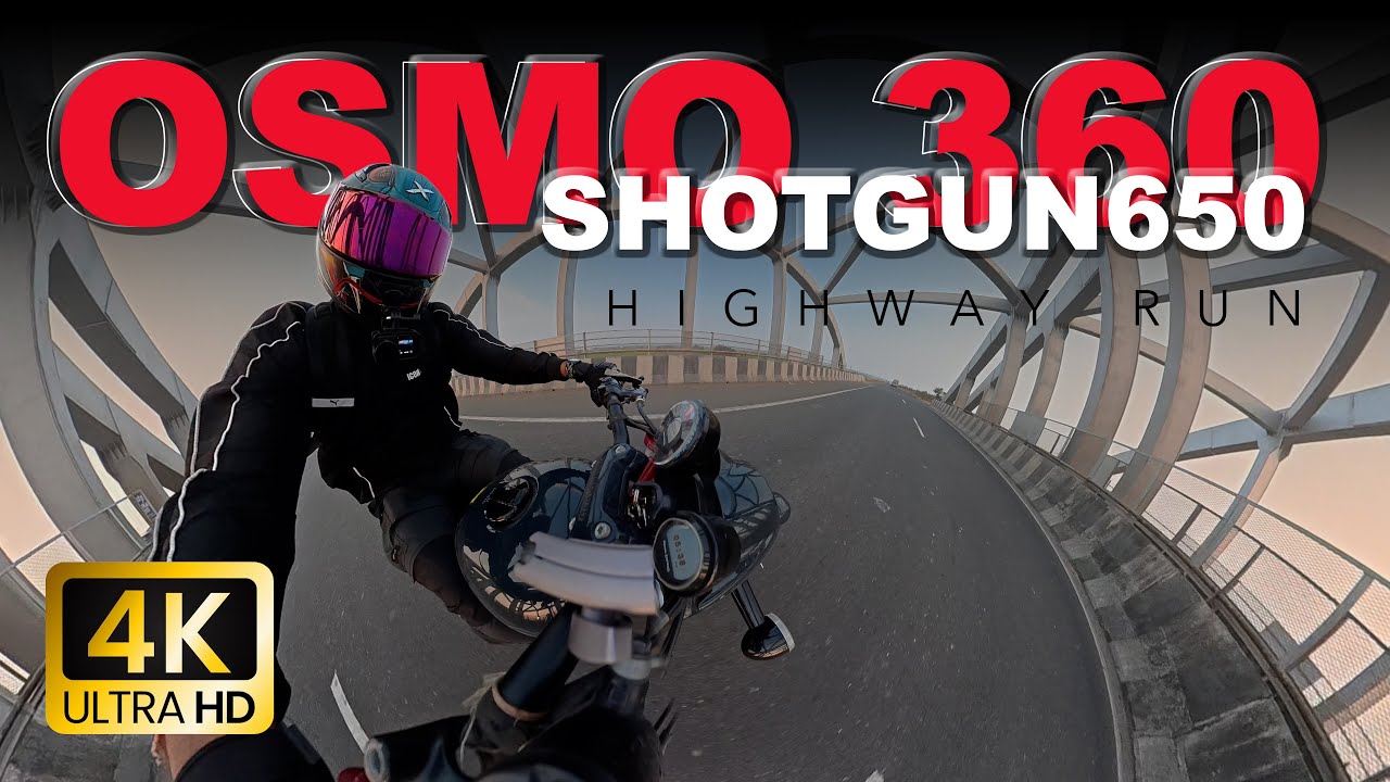 Royal Enfield Shotgun 650 + Osmo Action 360 | 360° Ride + Twin Cylinder Custom Exhaust