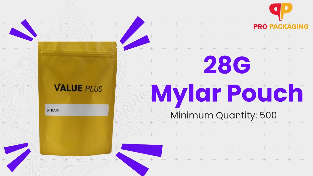 Custom Mylar Pouches: 28G Pouch | WE PRINT AND DESIGN