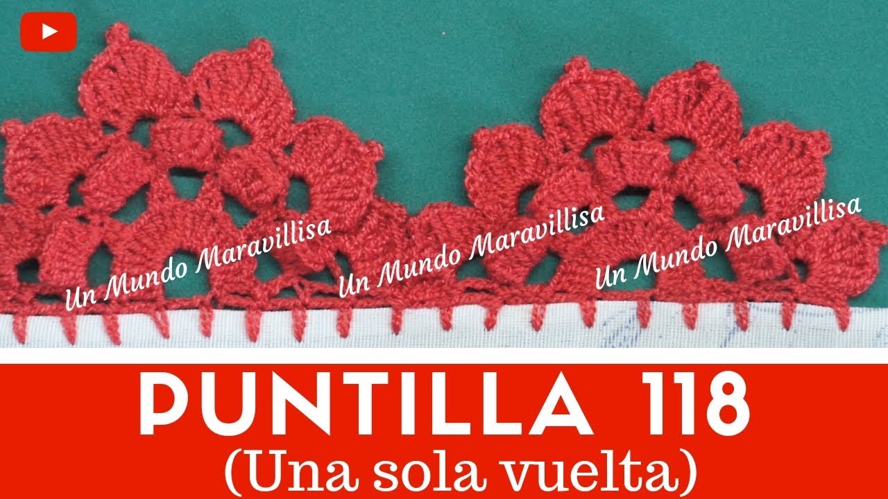 Puntilla 118 | Una sola vuelta | Puntillas Maribel