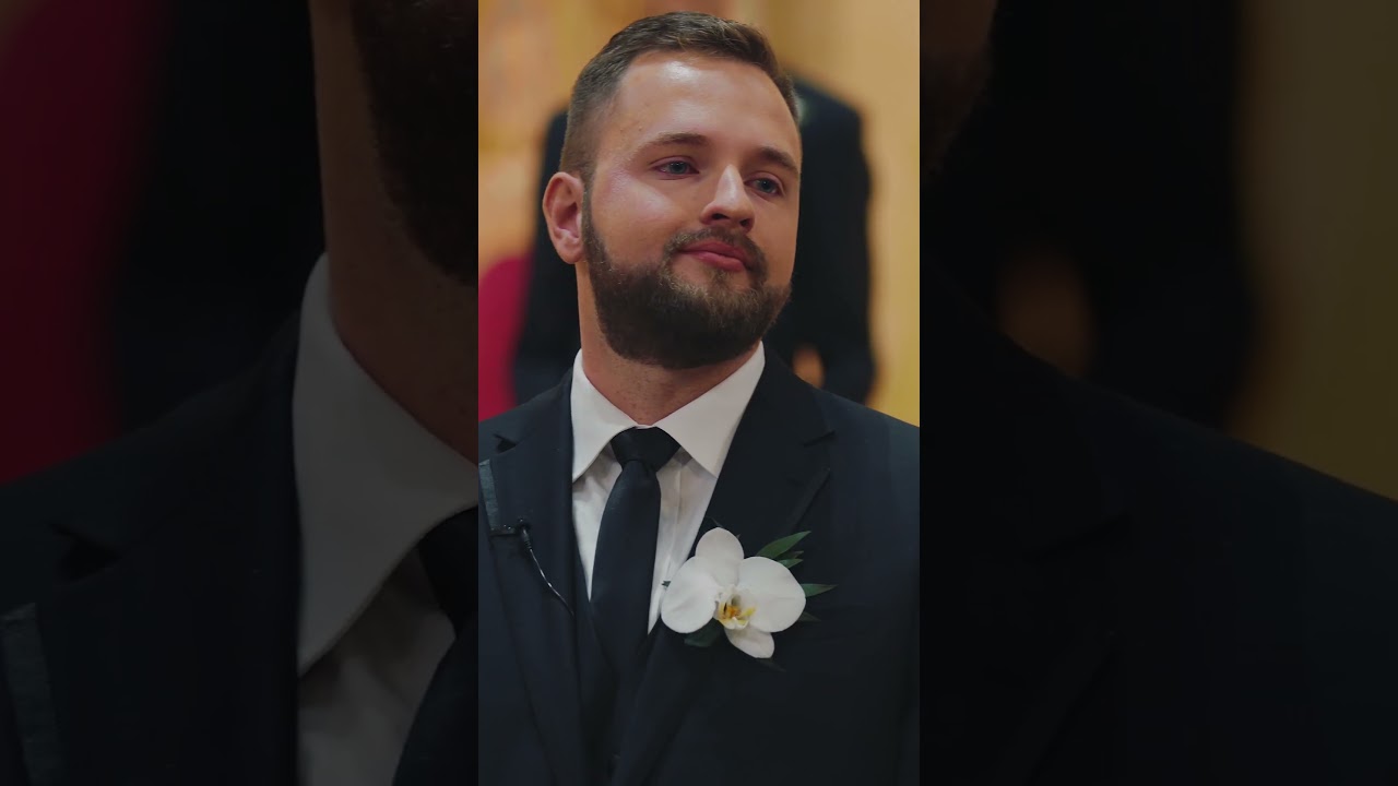 Ceremony First Look #STHyacinthBasilica  #polishwedding #polishweddingvideographers #firstlook