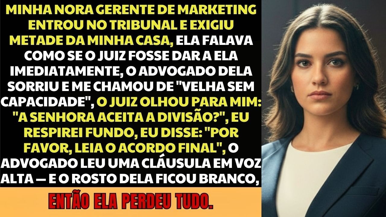 Minha nora bem-sucedida tentou roubar minha casa no tribunal — O documento que revelei fez ela...