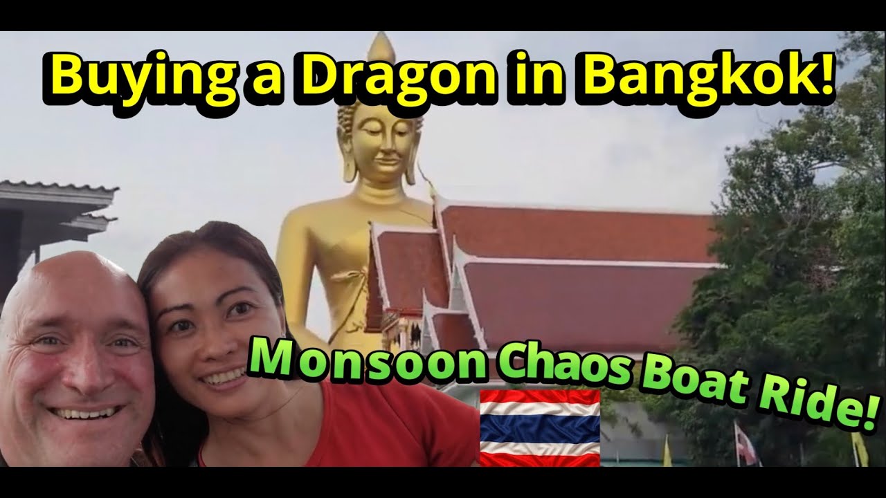 CRAZY! Monsoon Ride in Bangkok 🌧️🚤 Long Tail Boat + Unexpected Dragon!