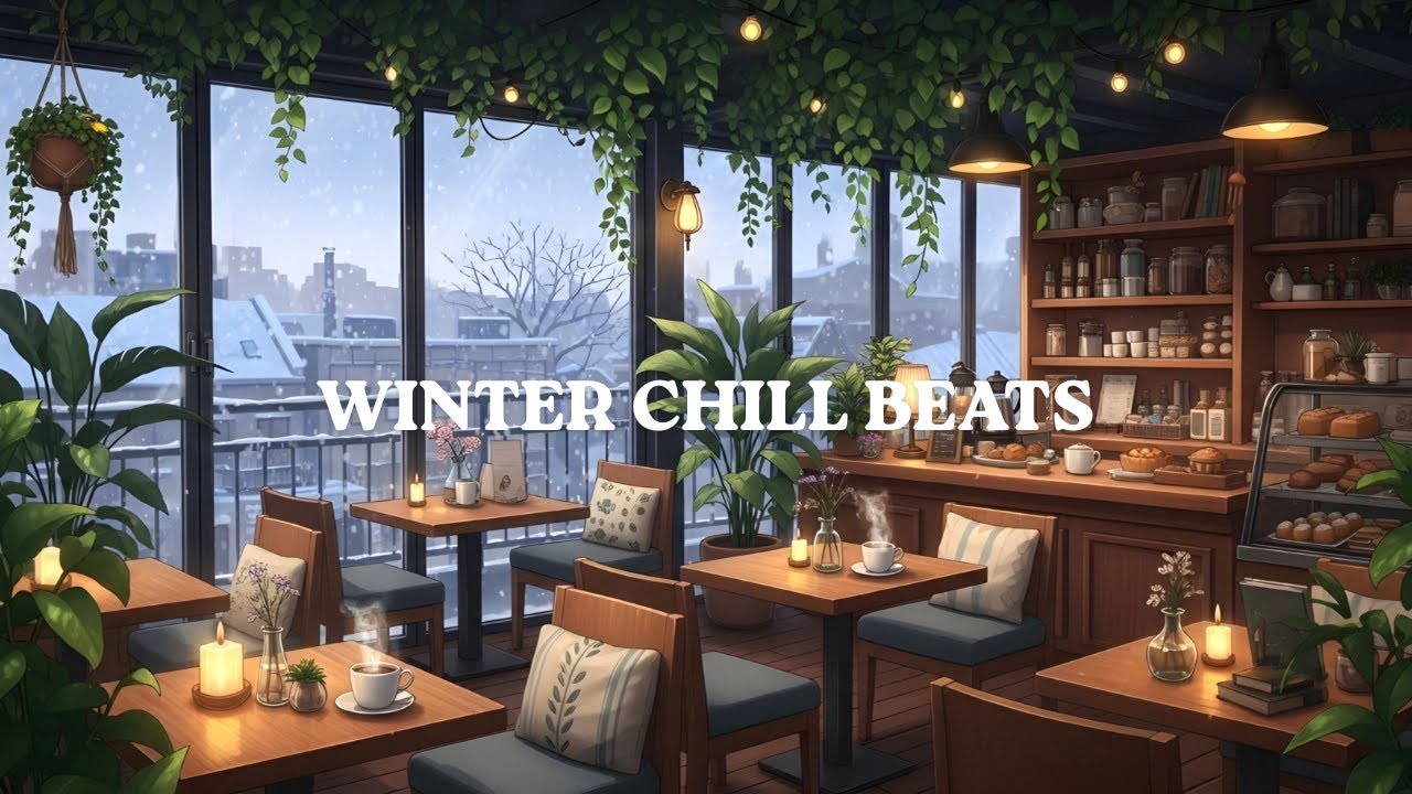 Winter Greenhouse Café ❄️🌿  Lofi Chill Beats for Study, Relax & Cozy Focus