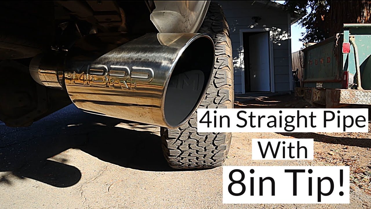 Cummins gets 4in straight pipe and cold air intake!!