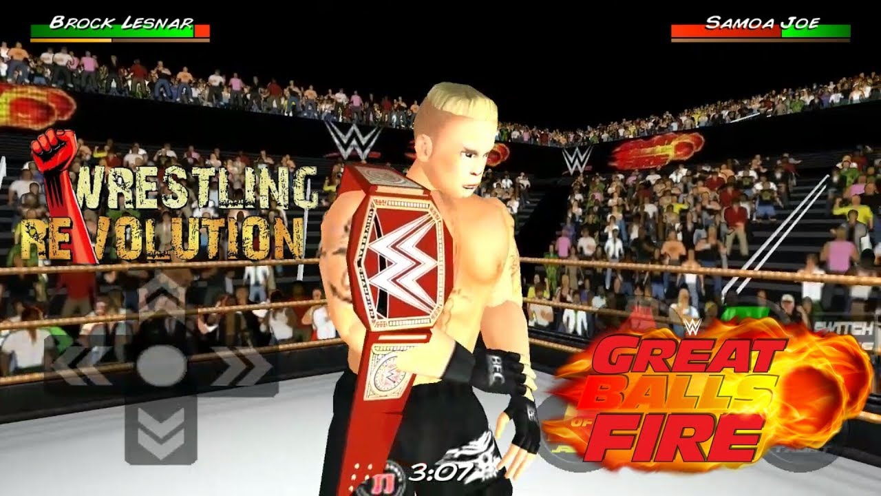 Brock Lesner VS Samoe Joe At Great Ball Of Fire - WRESTLING REVOLUTION 3D