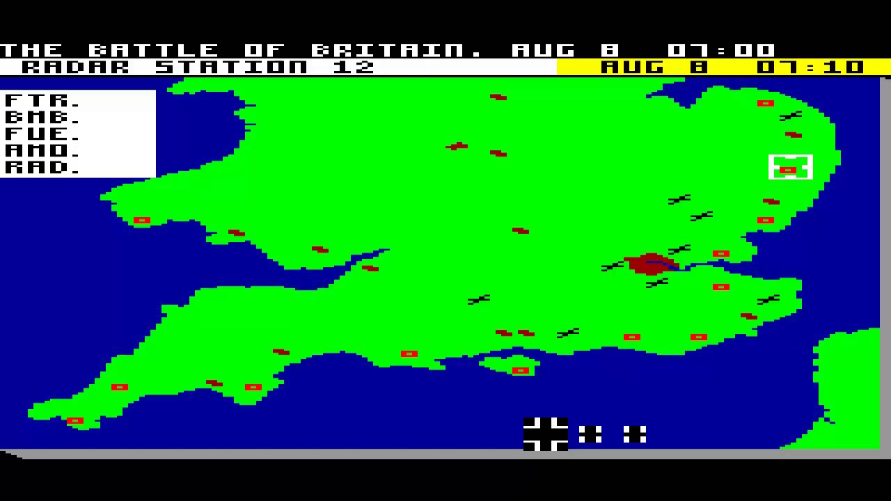 AMSTRAD CPC Battle Of Britain La Bataille D'Angleterre Batalla De Inglaterra cpcUK'85OriginalTapecdt