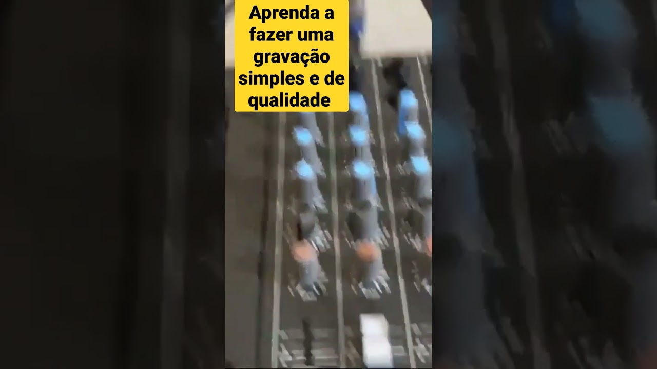 GRAVANDO APENAS COM UMA MESA DE SOM E CELULAR.