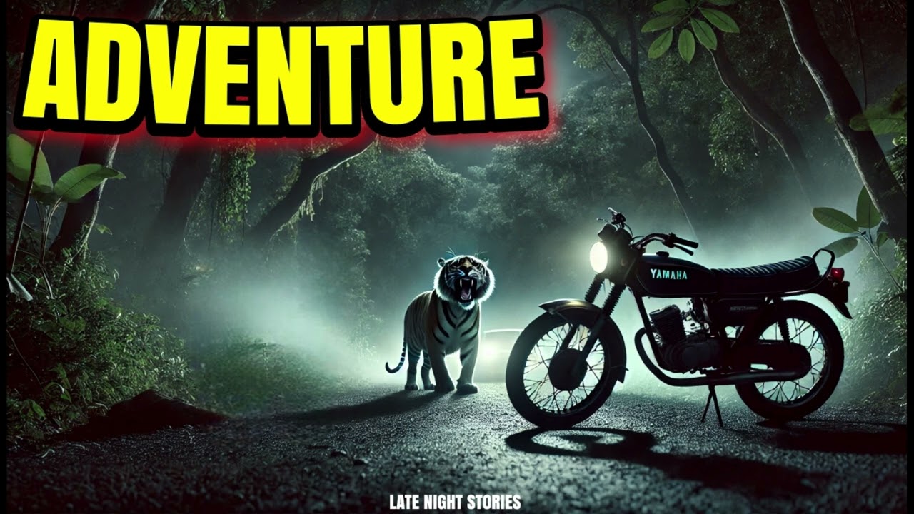 (Late Night Stories) नैनीताल जंगल के पास-Biking Through Terror: Nainital Tiger's Horror Hunt