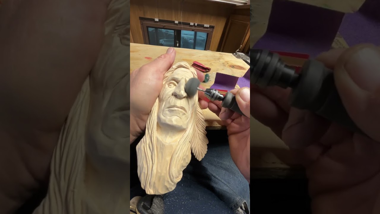 Cleaning up a carving